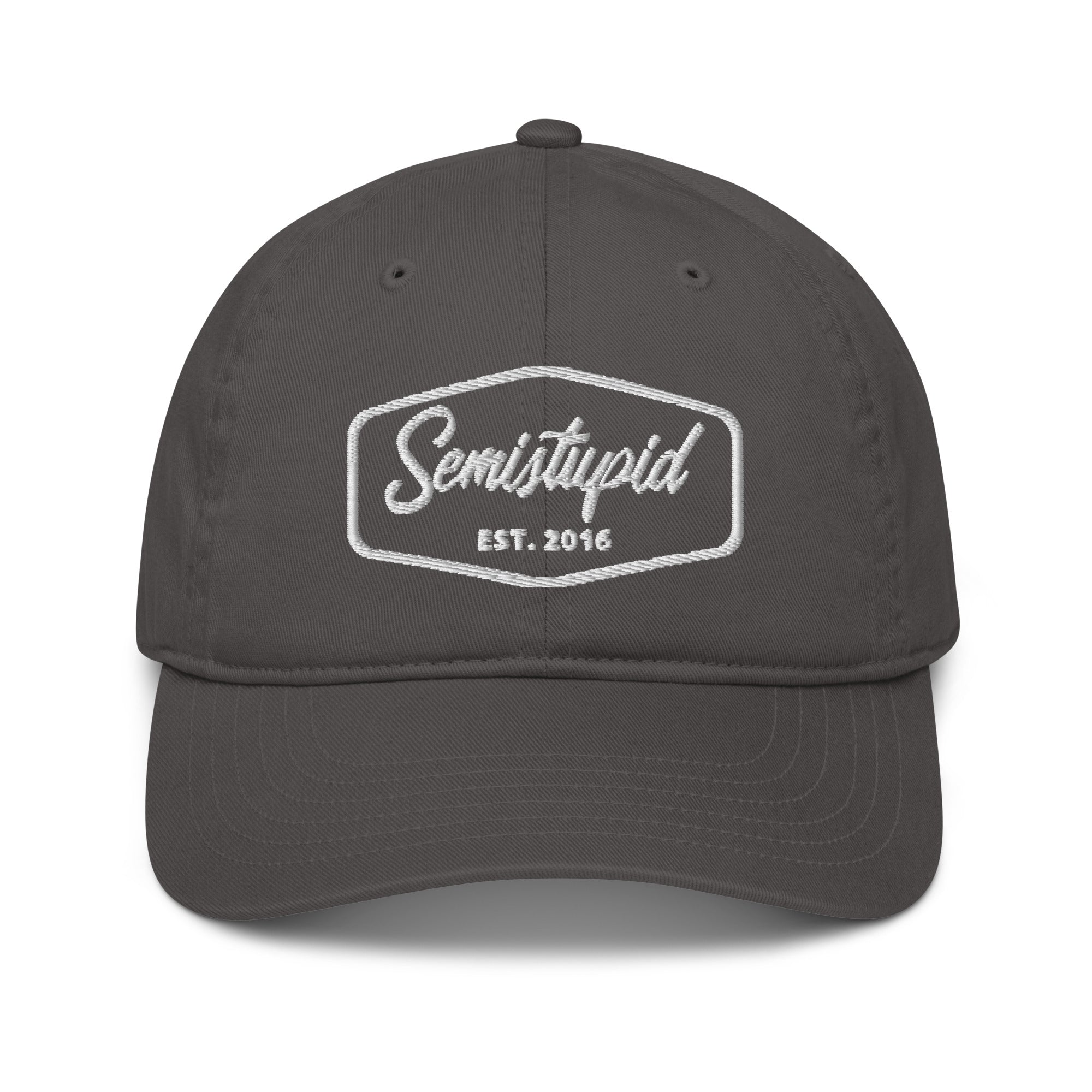 Semistupid Organic dad hat | Grey