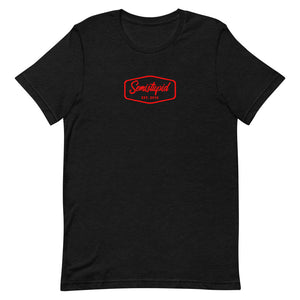 Semistupid T-Shirt | Black/Red